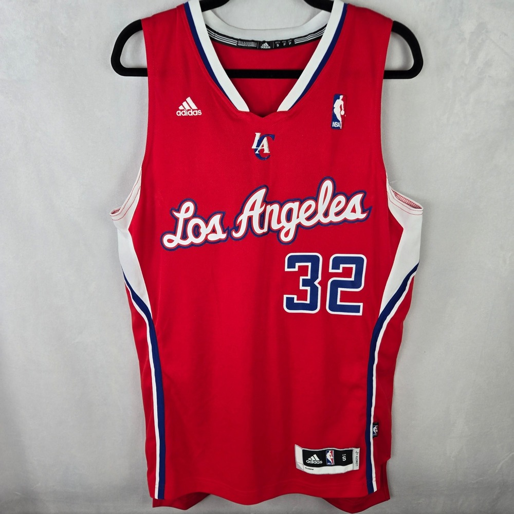 Adidas Blake Griffin LA Angeles Clippers NBA Jersey Red Adult Sz Small Length +2
